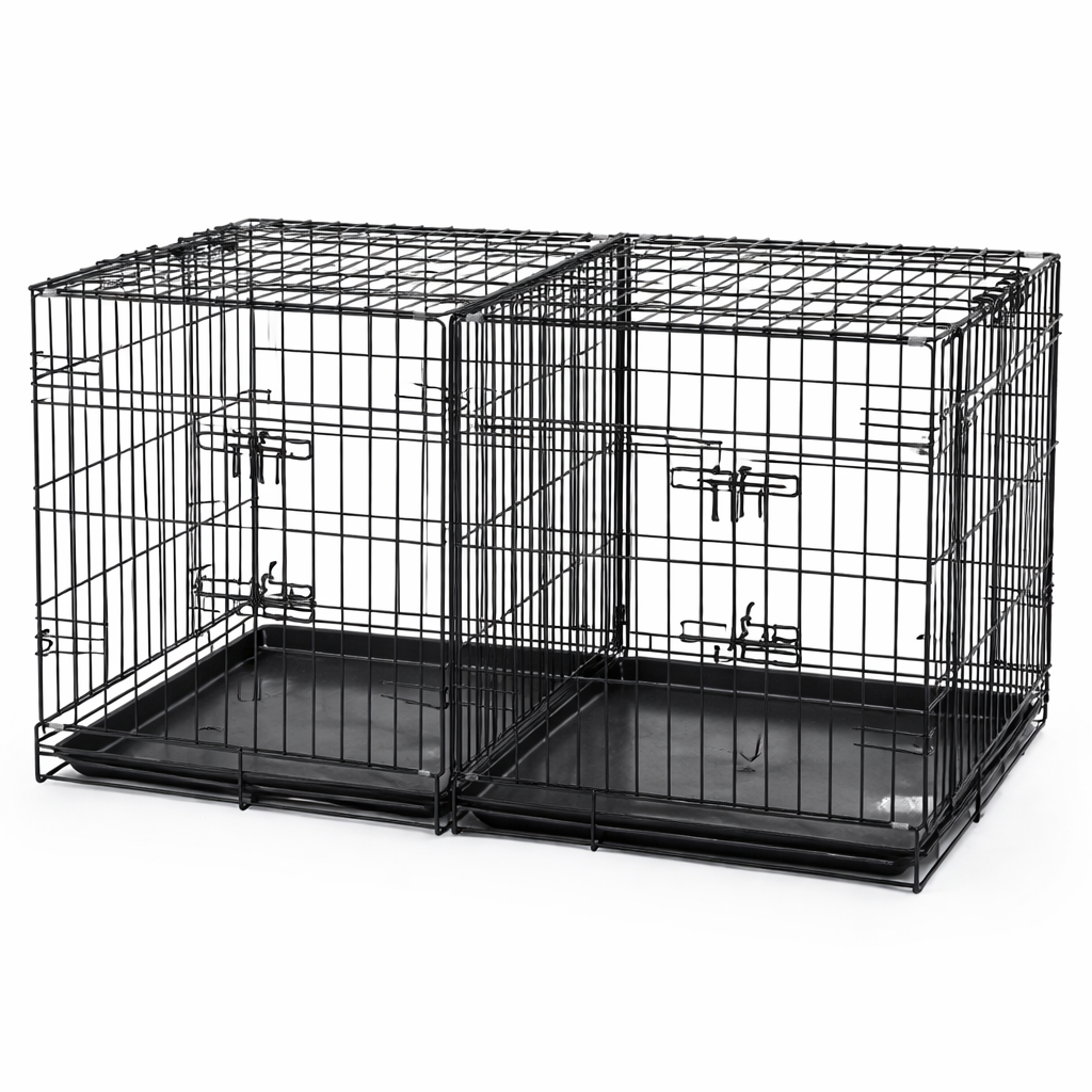 Adjustable divider panel for wire dog crates