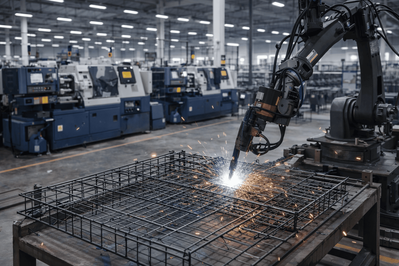 wire dog cage manufacturing equipment inspection