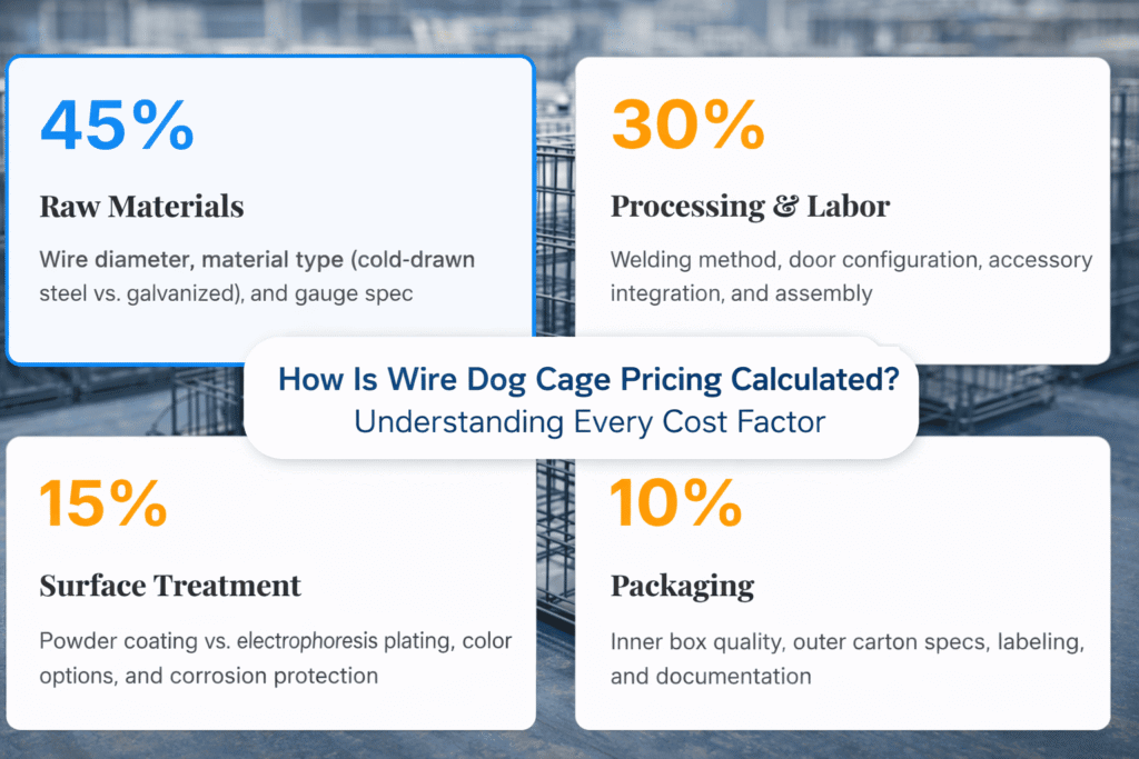How Is Wire Dog Cage Pricing Calculated? Understanding Every Cost Factor