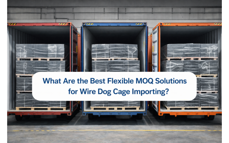 What Are the Best Flexible MOQ Solutions for Wire Dog Cage Importing?