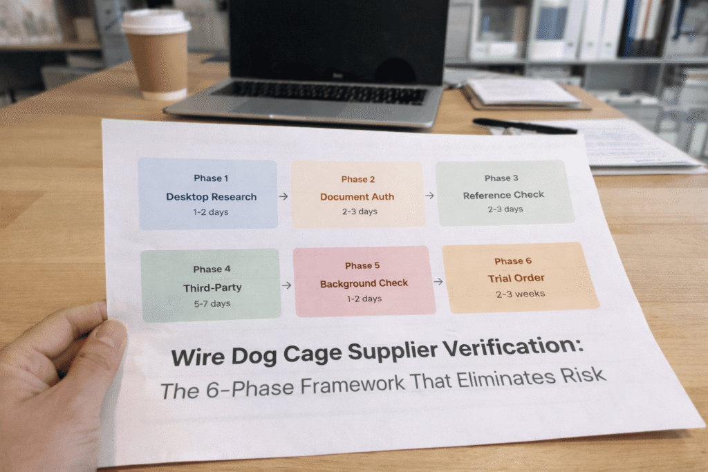 Wire Dog Cage Supplier Verification_The 6-Phase Framework That Eliminates Risk