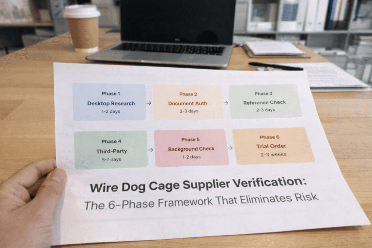 Wire Dog Cage Supplier Verification_The 6-Phase Framework That Eliminates Risk