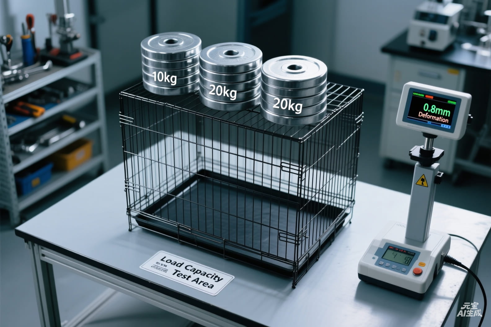 load capacity testing setup