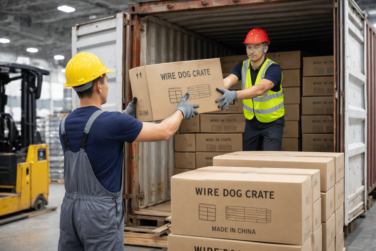 wire dog cage trial order shipping