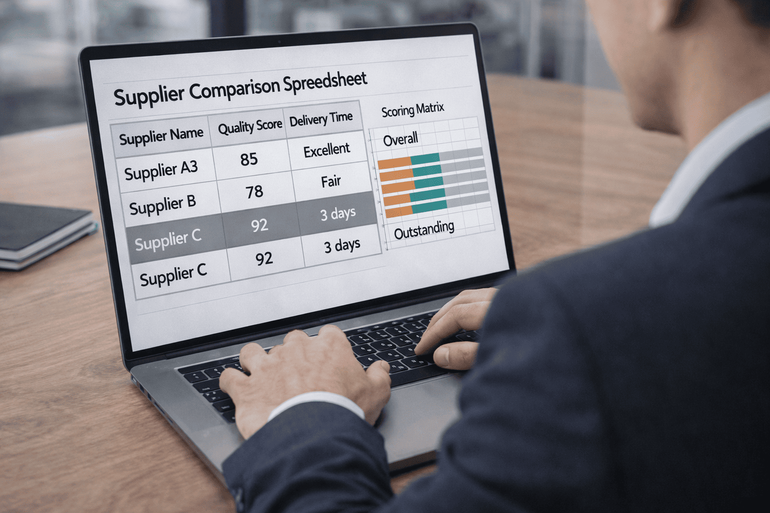 supplier scoring matrix