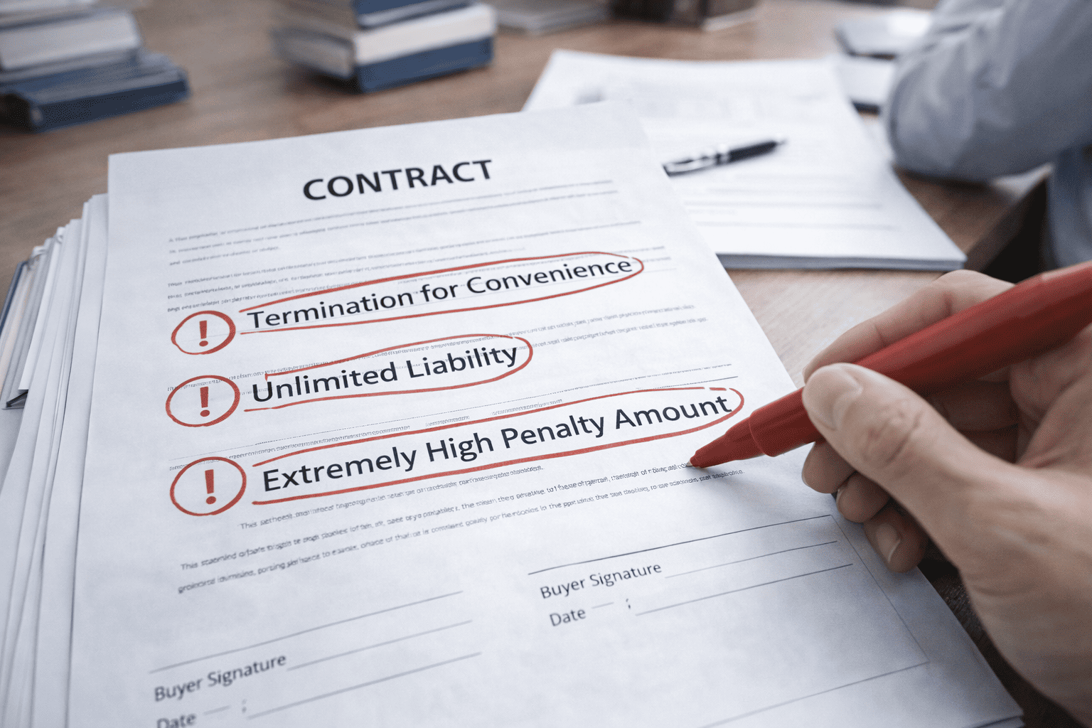 wire dog cage supplier contract with problematic terms