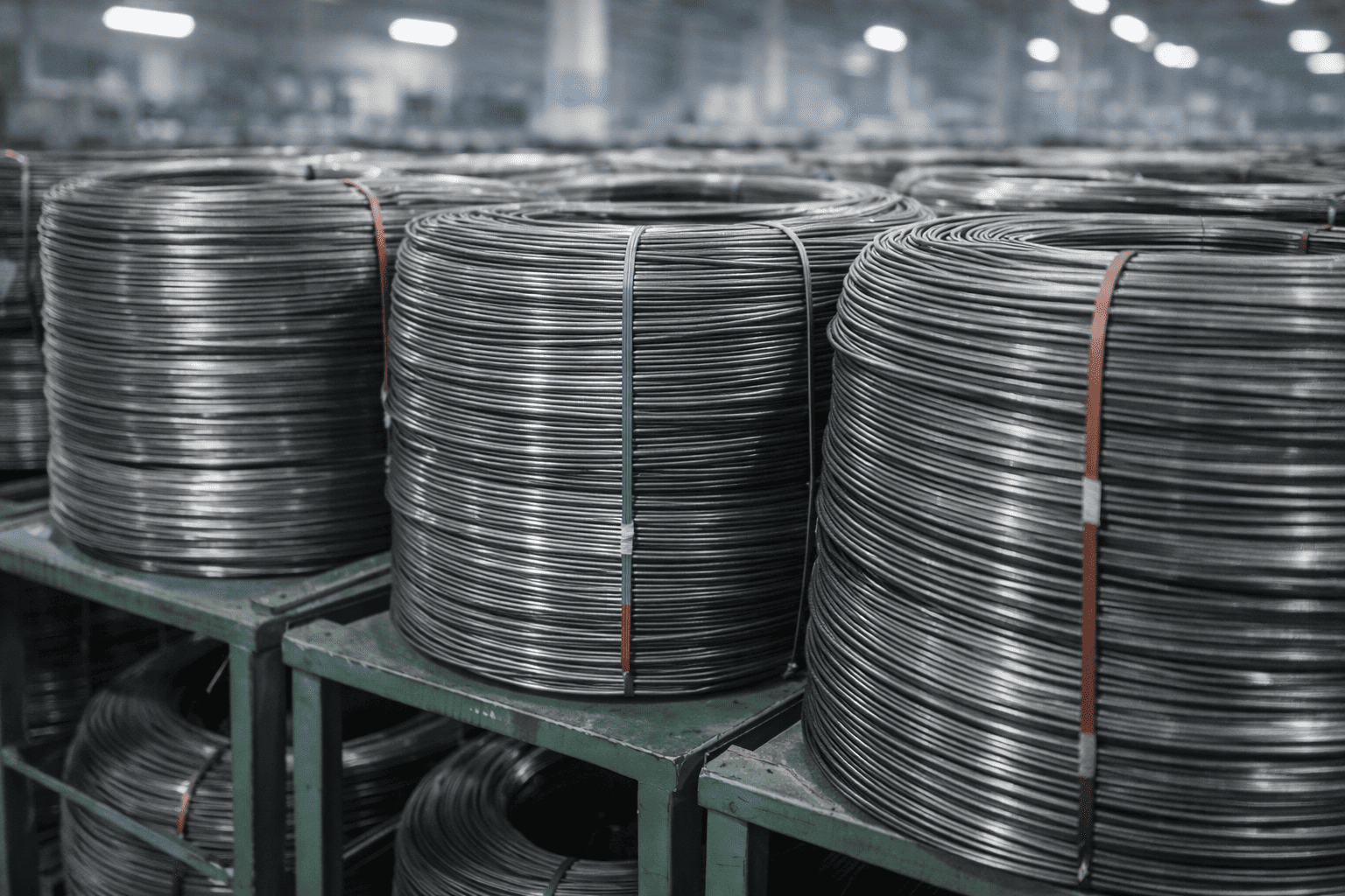 steel wire spools with different gauges for dog cage manufacturing