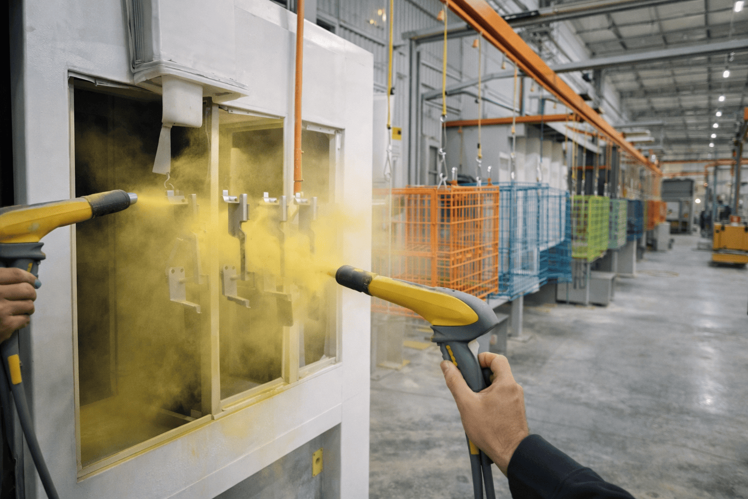 powder coating surface treatment for wire dog cages