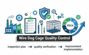 Wire Dog Cage Quality Control