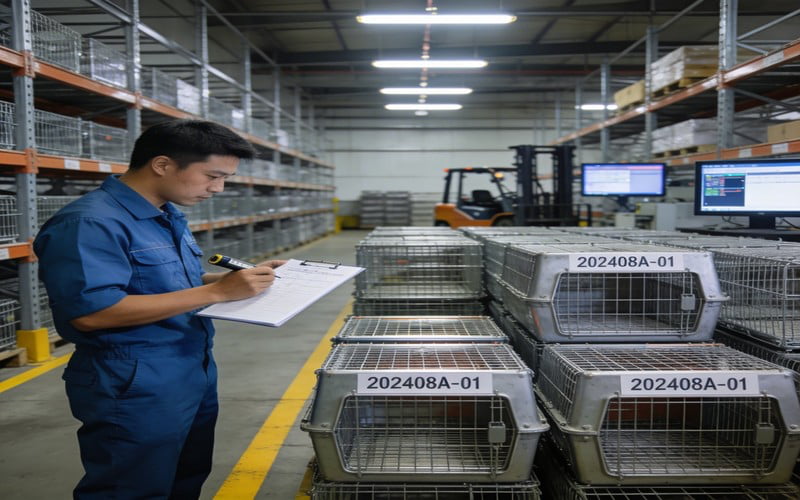 wire dog cage inspection documentation checklist paperwork