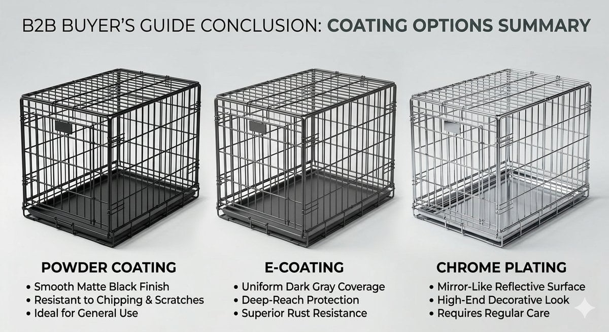best wire dog cage coating selection