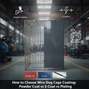 wire dog cage coating