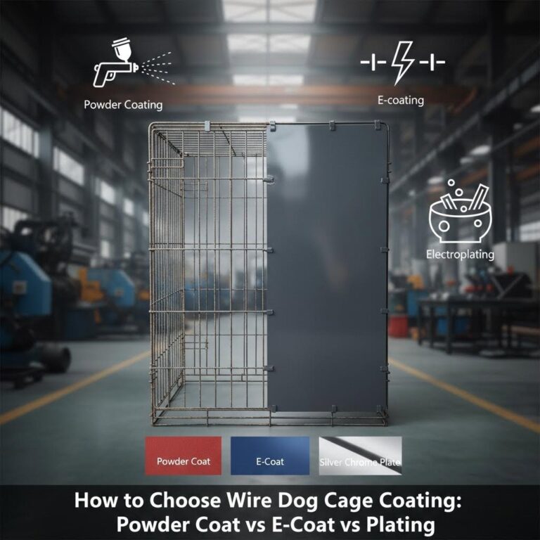 wire dog cage coating