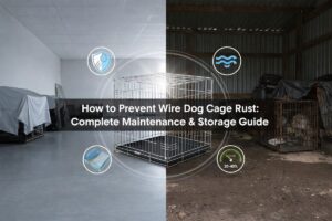 wire dog cage rust prevention