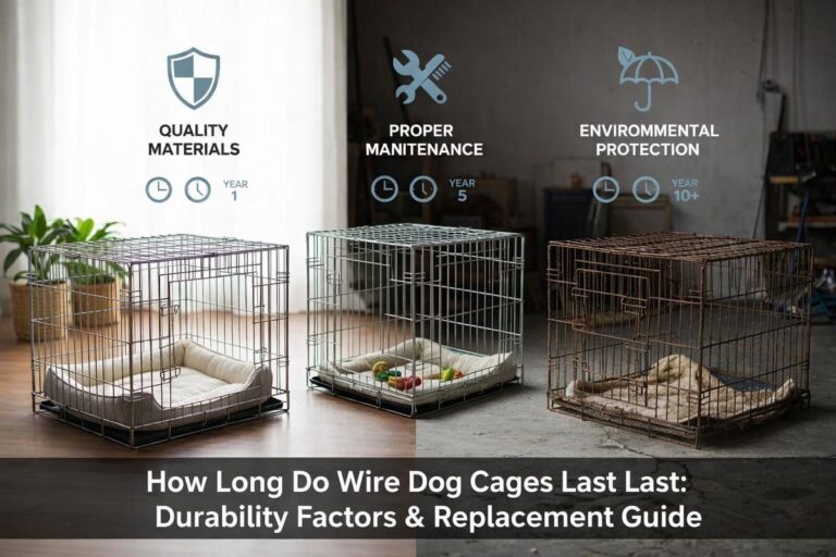 wire dog cage lifespan