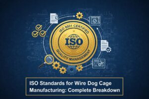 wire dog cage ISO certification