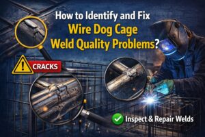 wire dog cage weld quality