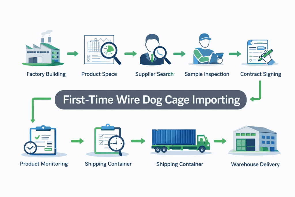 First-Time Wire Dog Cage Importing: 8-Phase Process to Navigate China Sourcing Successfully