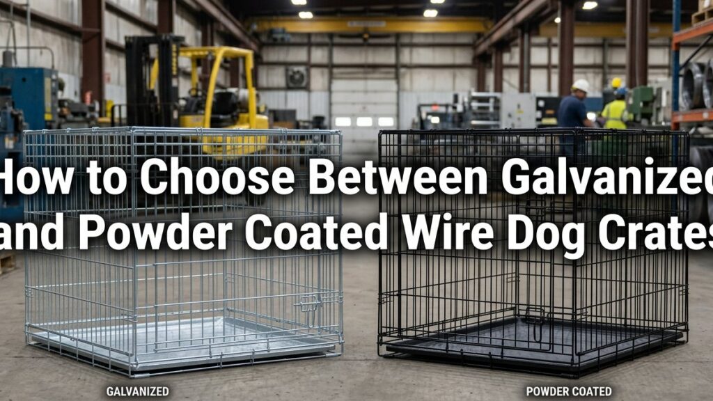 Featured - How to Choose Between Galvanized and Powder Coated Wire Dog Crates
