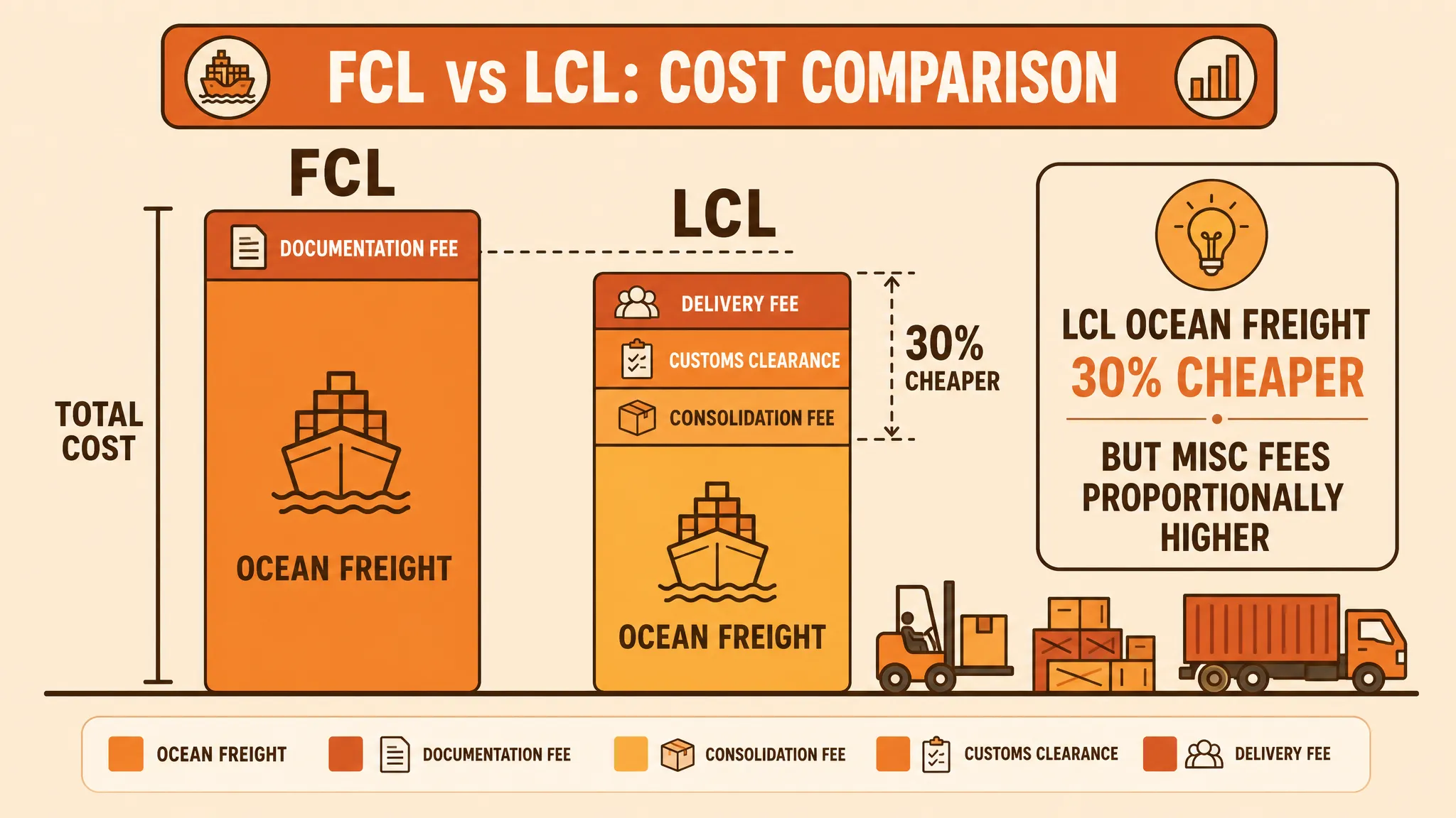 Container capacity comparison: 20ft vs 40ft container with dog crate cartons