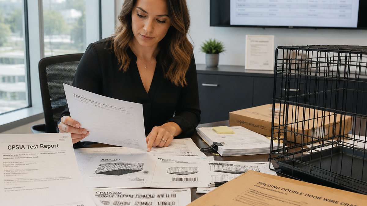 Retail chain buyer wire pet crate compliance documentation review - retail chain buyers