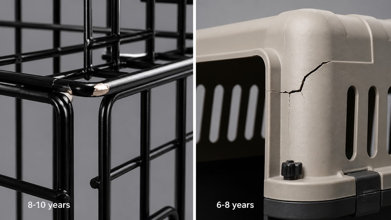 Wire vs plastic dog crate - image 2
