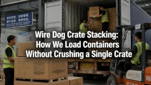 Featured - Wire Dog Crate Stacking: How We Load Containers Without Crushing a Single Crate