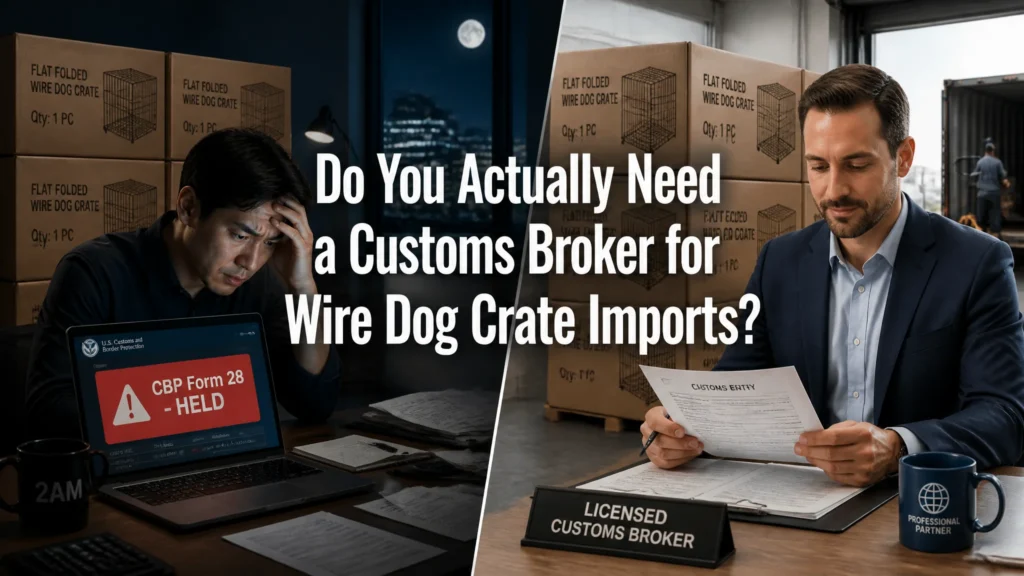 Wire dog crate customs broker DIY vs professional comparison - wire dog crate customs broker
