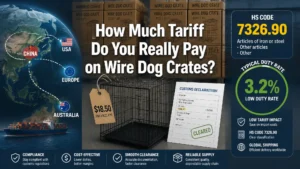 Wire dog crate tariff HS code 7326.90 duty rate guide - wire dog crate tariff